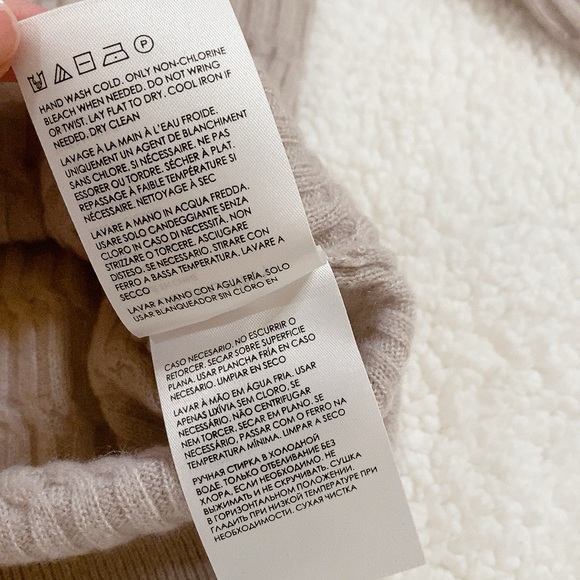 Club Monaco Cashmere Knit Crewneck Sweater size XS Neutral Color - Picture 5 of 8